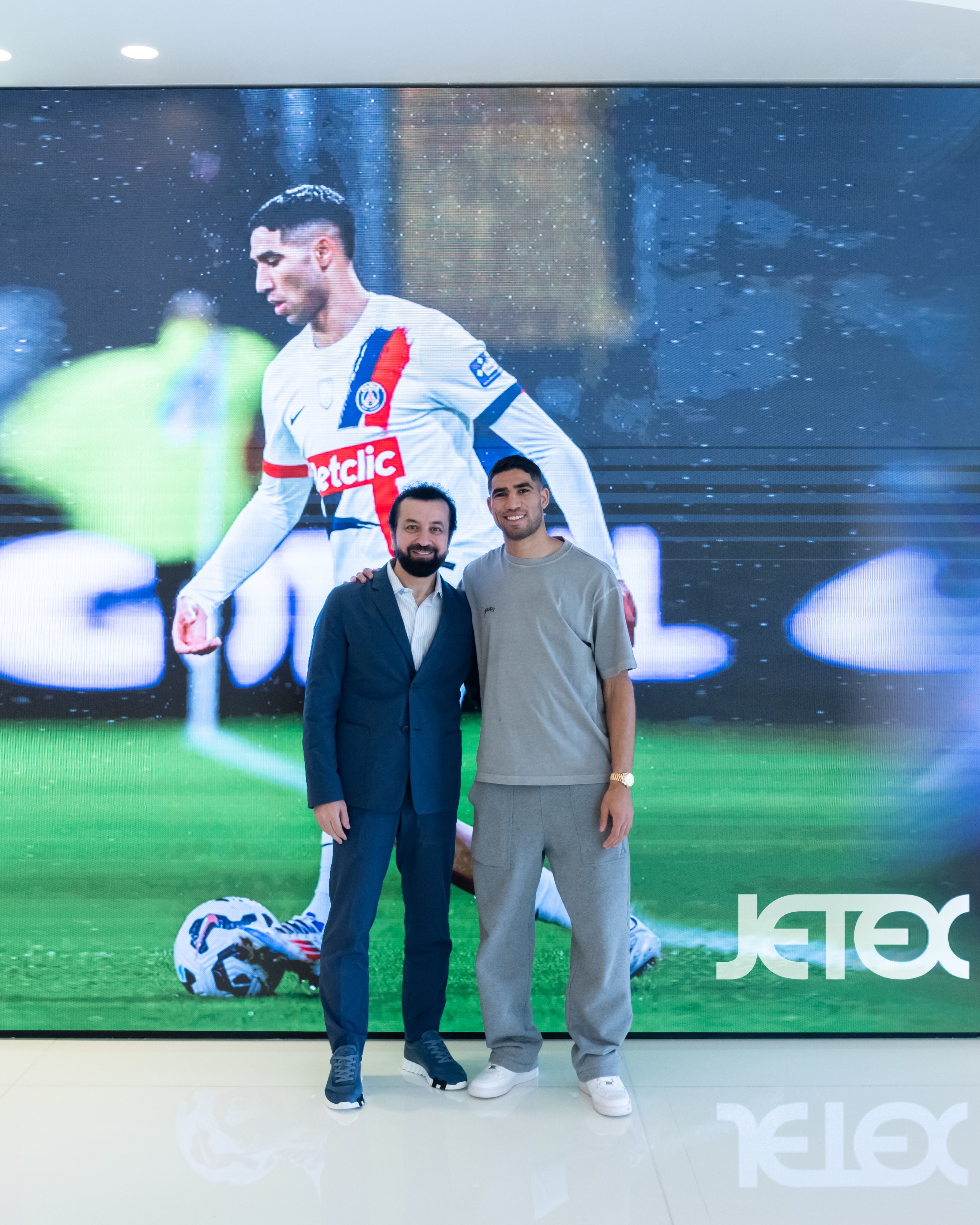 Adel Mardini with Achraf Hakimi, 2024