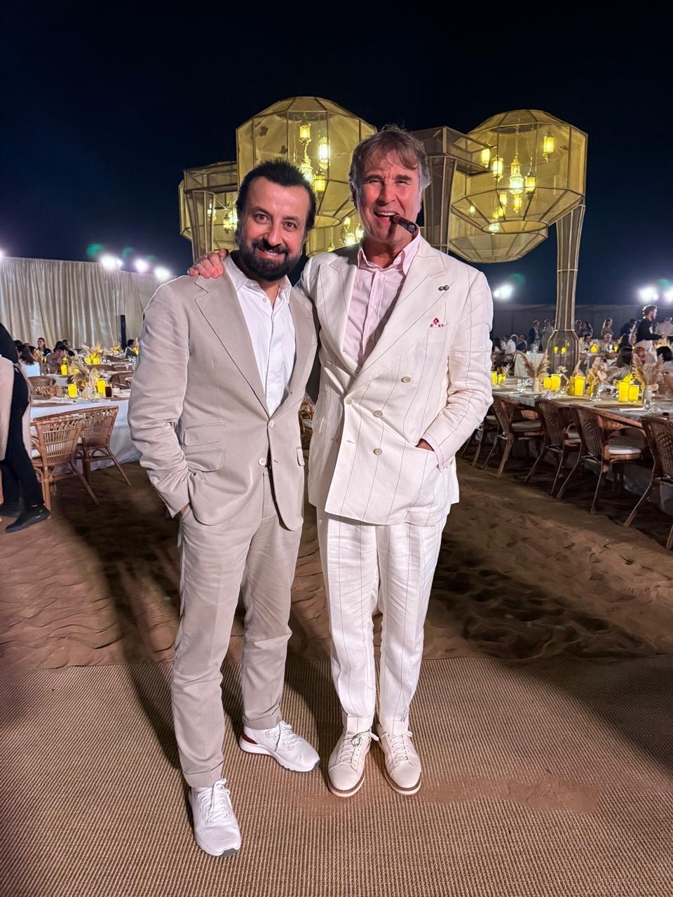 Adel Mardini with Brunello Cucinelli