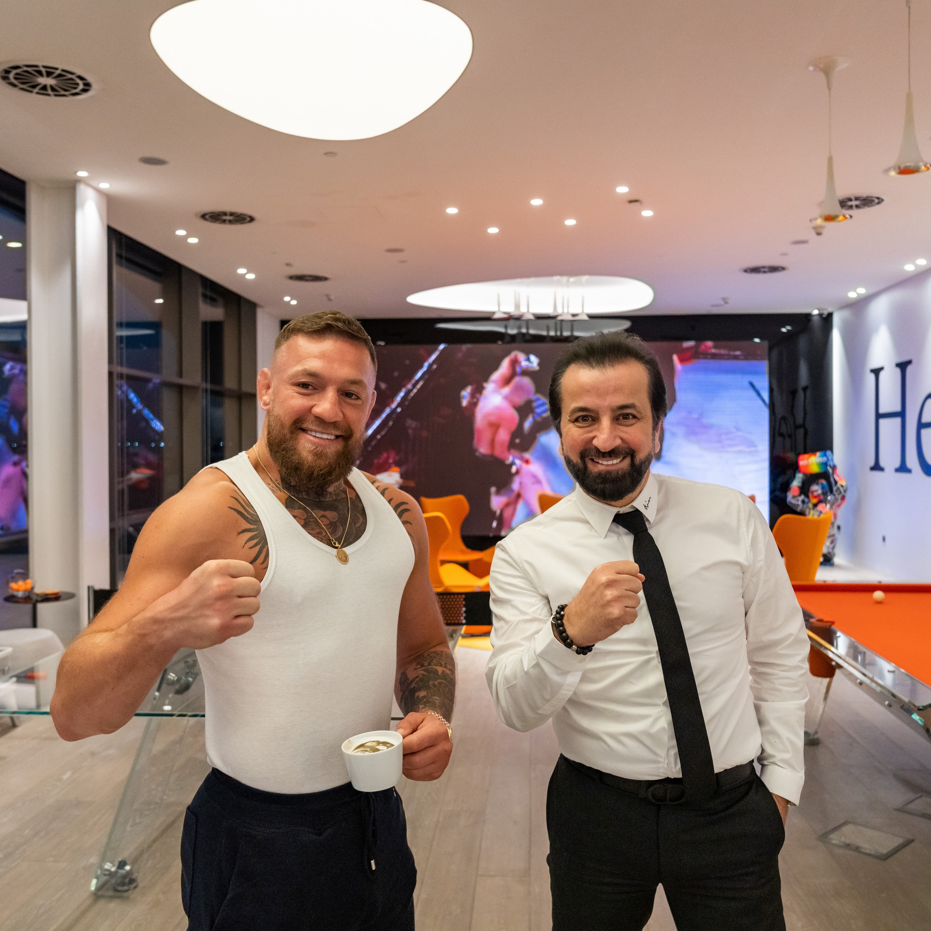 Adel Mardini with Conor McGregor, 2022