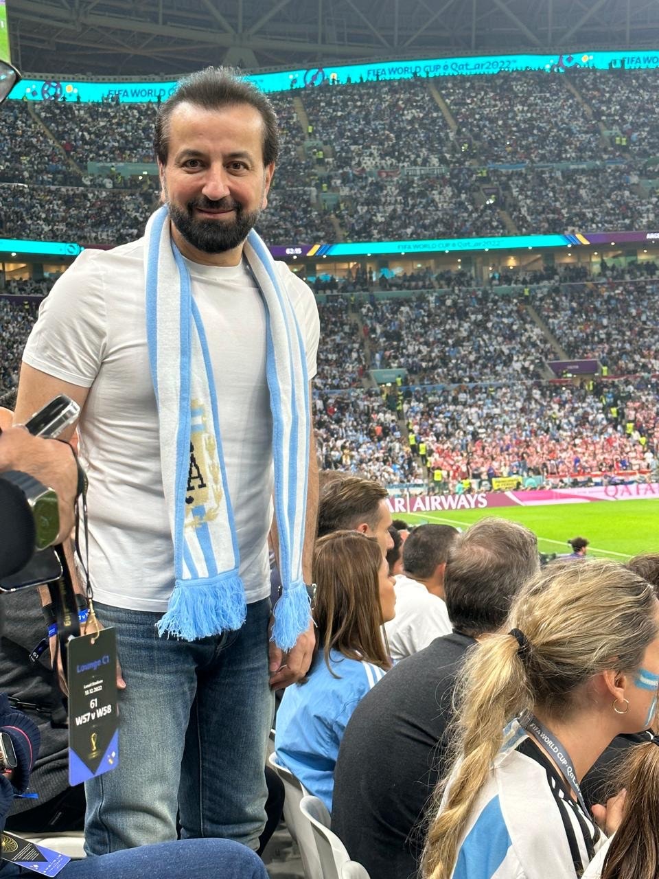 Adel Mardini at a FIFA World Cup match