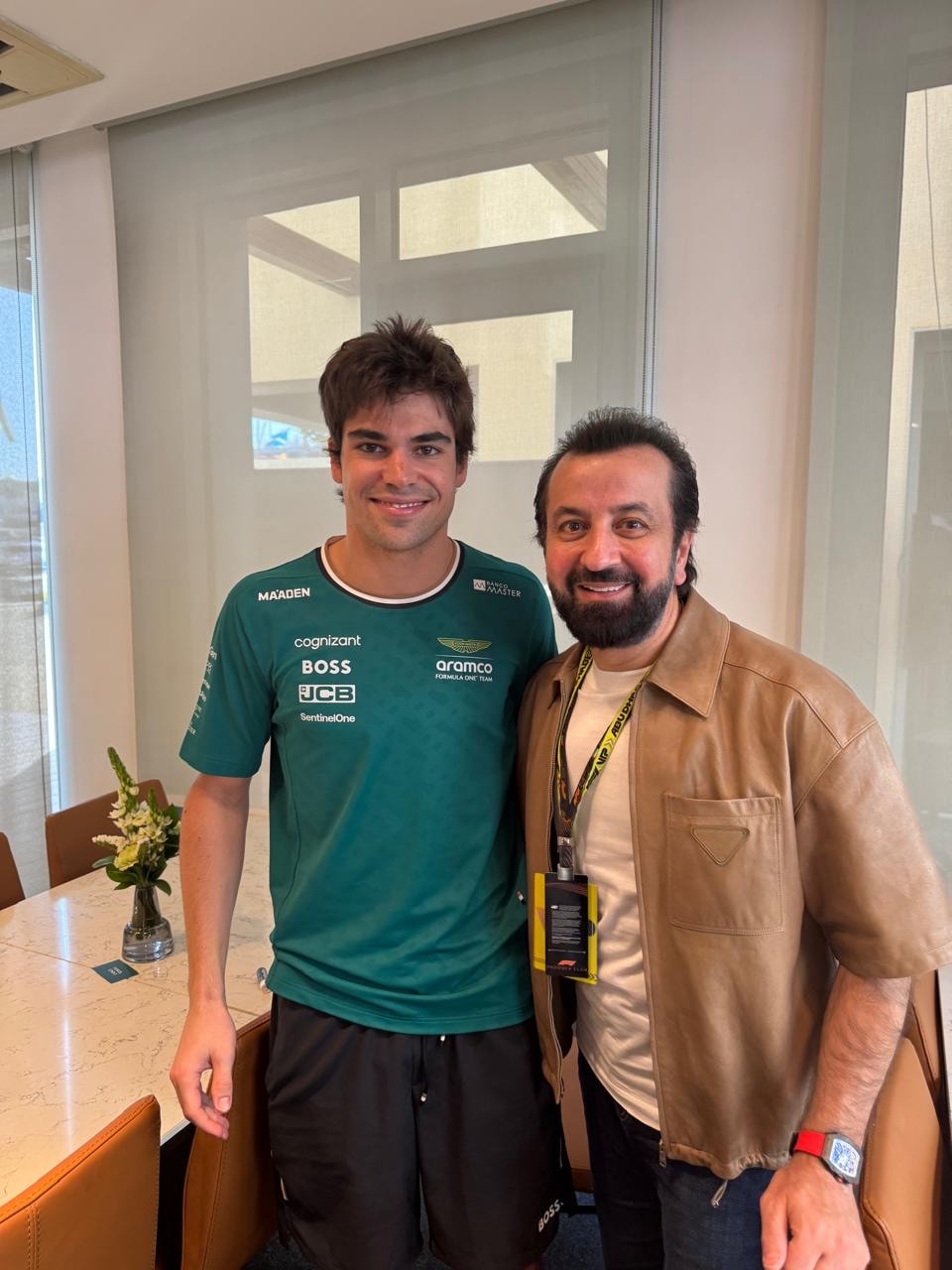 Adel Mardini with Lance Stroll