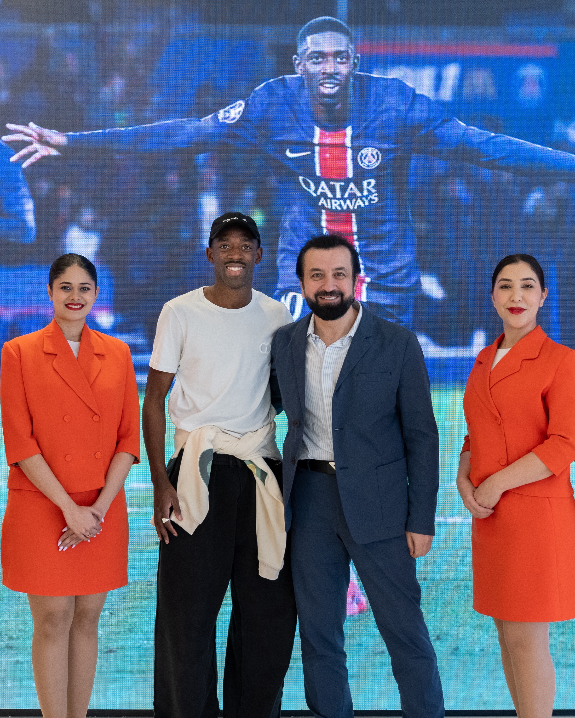 Adel Mardini with Ousmane Dembélé, 2024