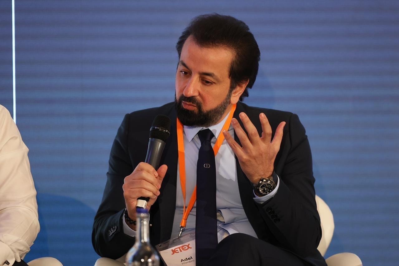 Adel Mardini speaking as a panel guest