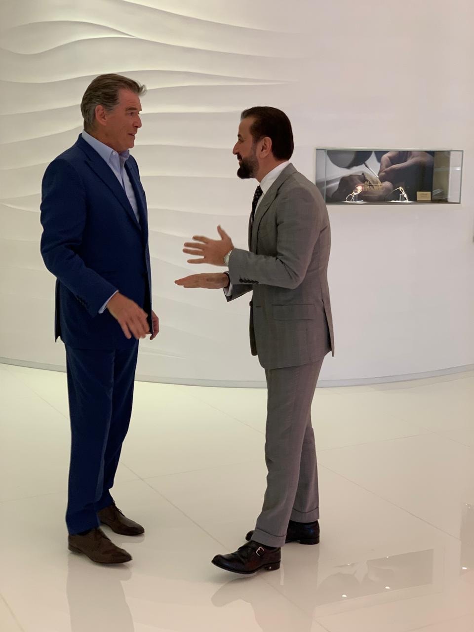 Adel Mardini with Pierce Brosnan