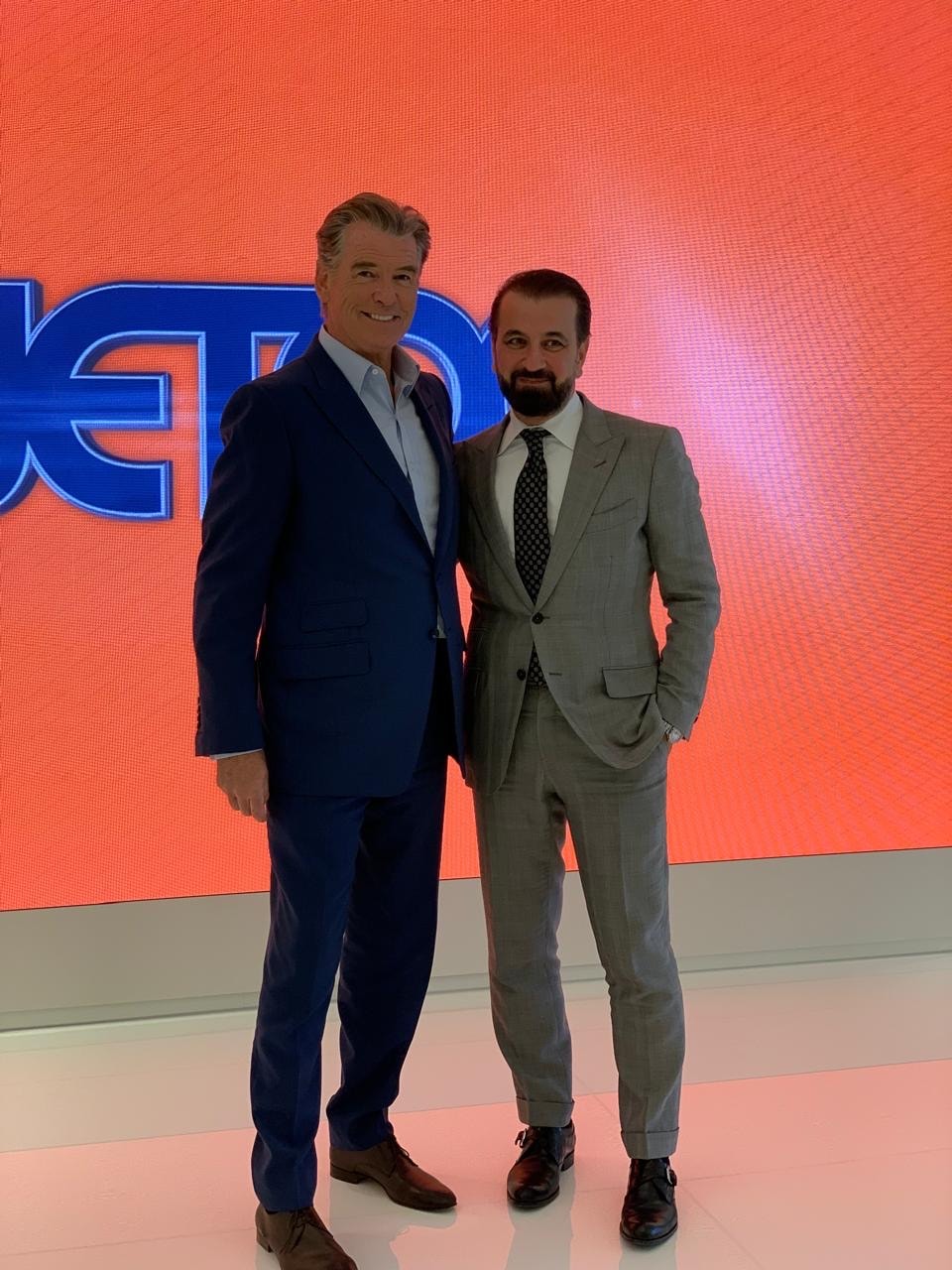 Adel Mardini with Pierce Brosnan