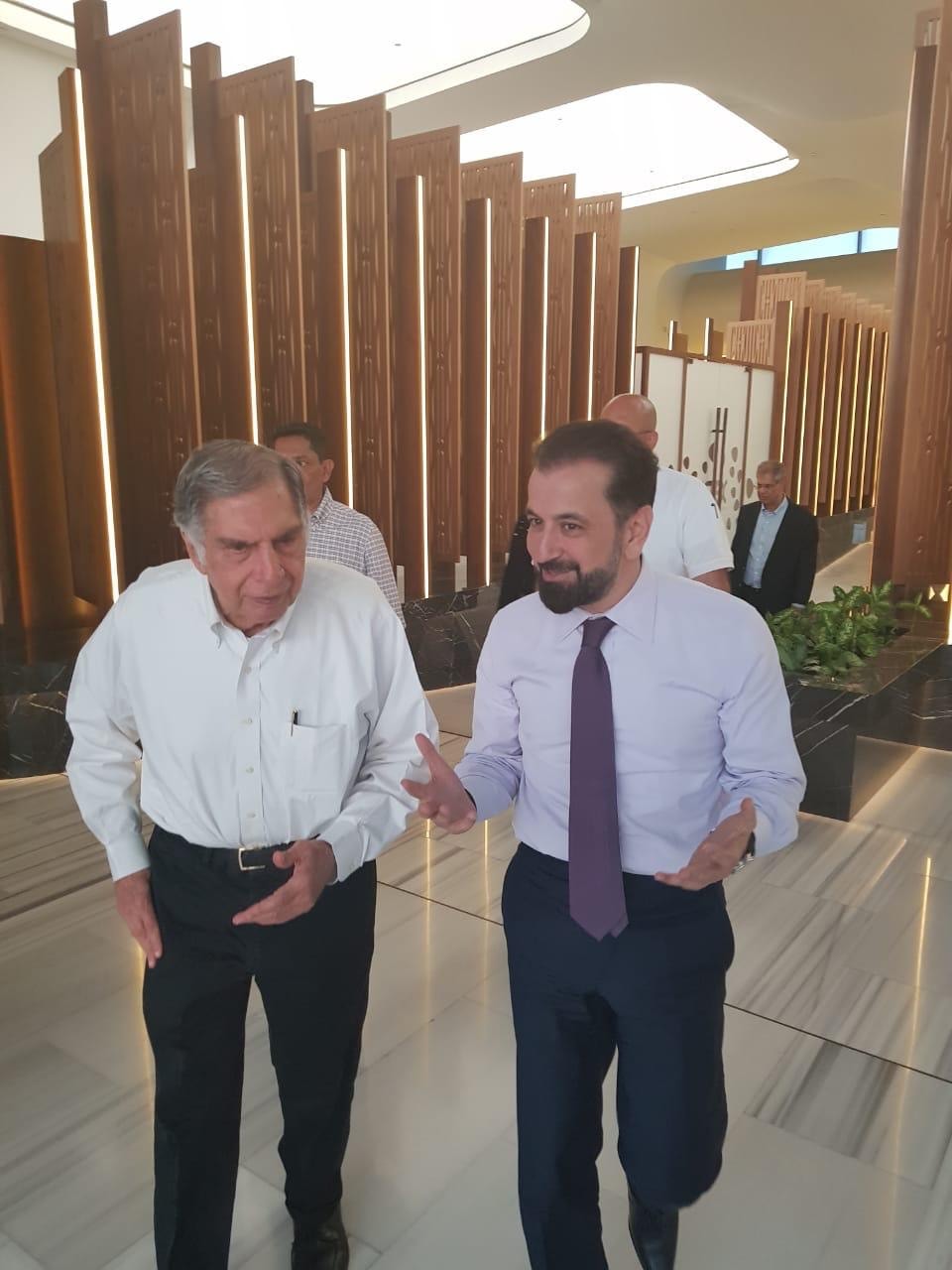 Adel Mardini with Ratan Tata