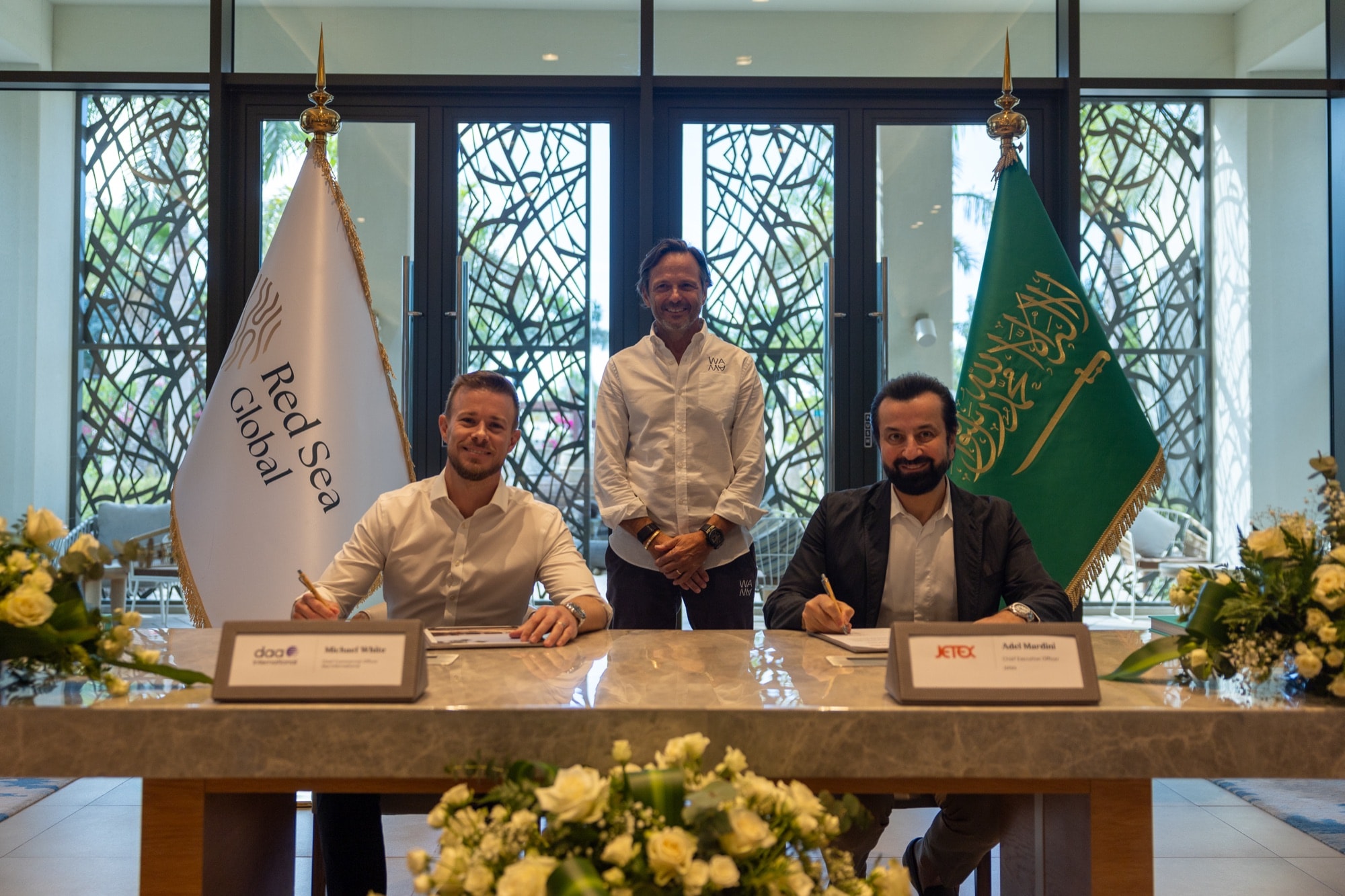 Adel Mardini at the Jetex and Red Sea Global signing
