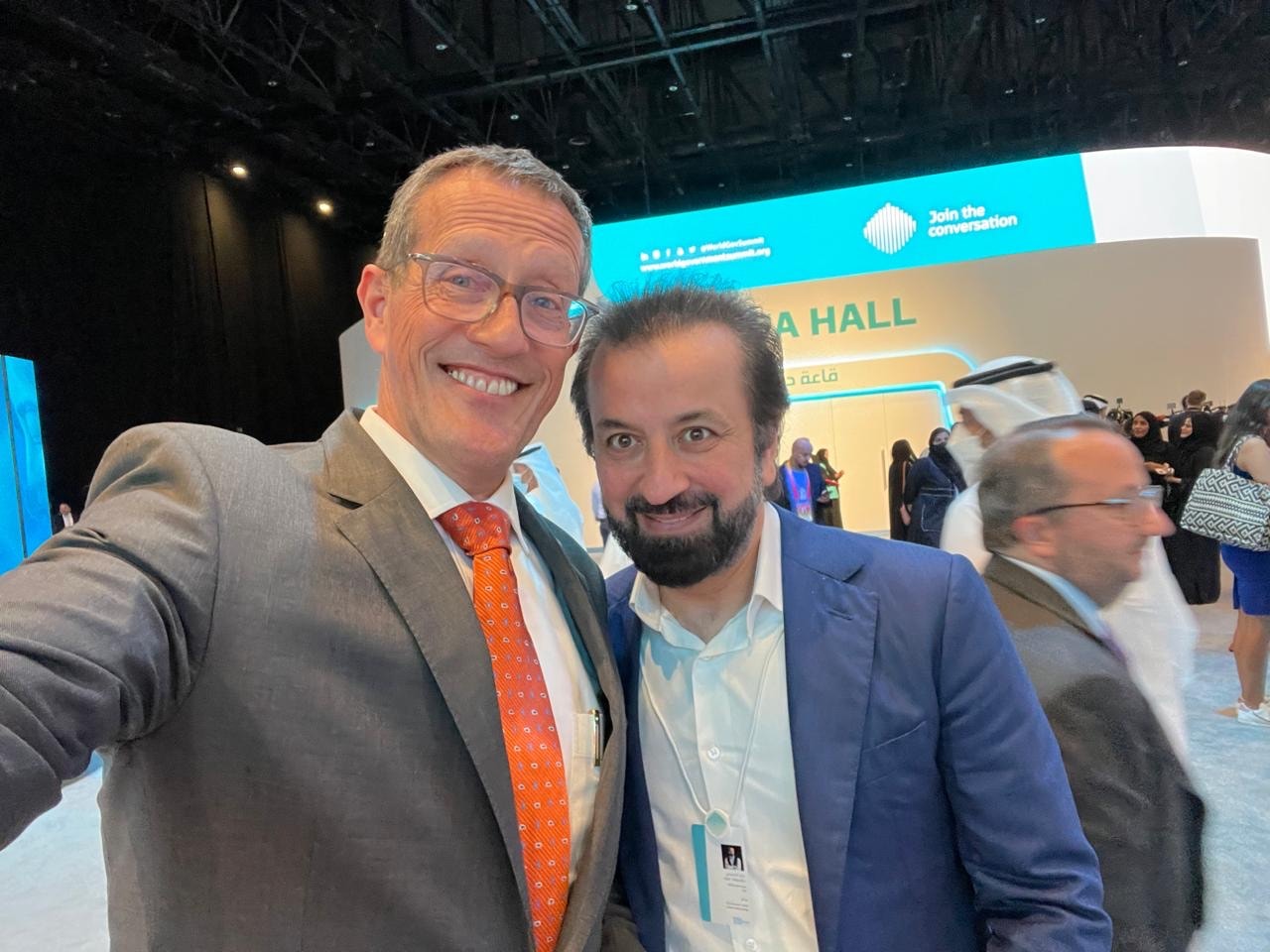 Adel Mardini with Richard Quest