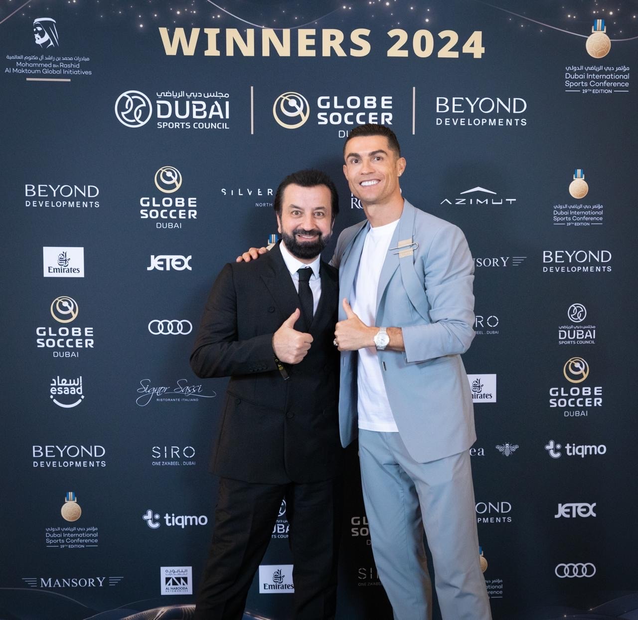 Adel Mardini with Cristiano Ronaldo, 2024