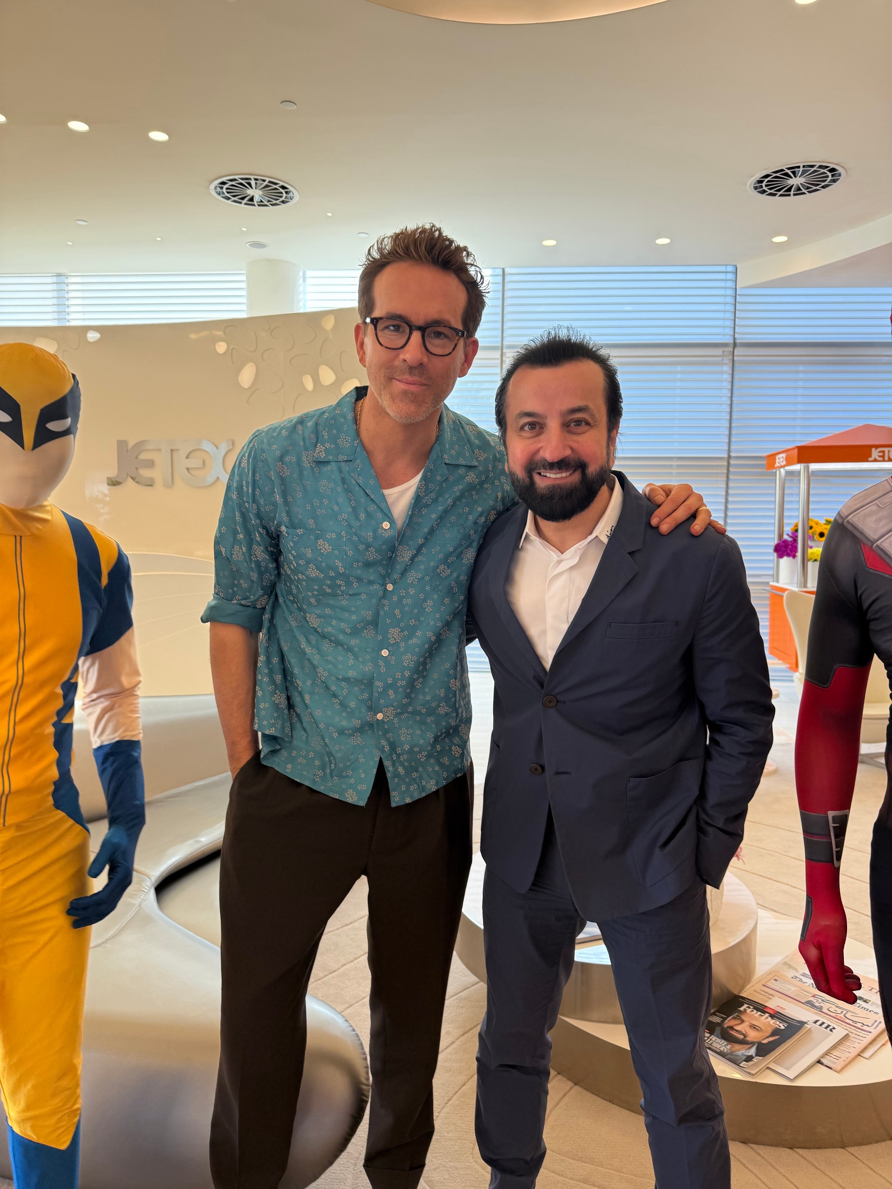 Adel Mardini with Ryan Reynolds, 2024
