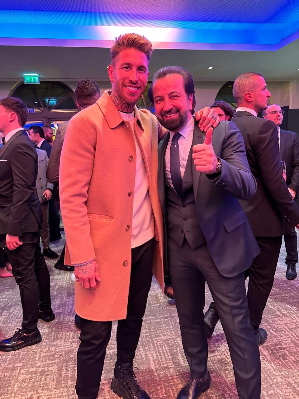 Adel Mardini with Sergio Ramos