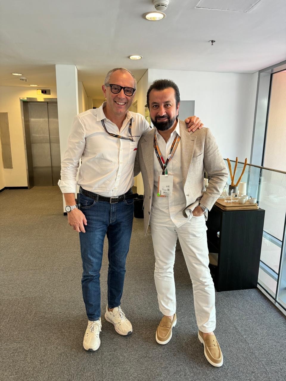Adel Mardini with Stefano Domenicali